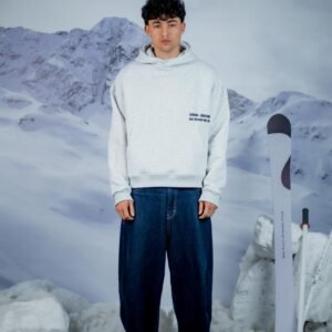 gray hoodie box fit born in bns